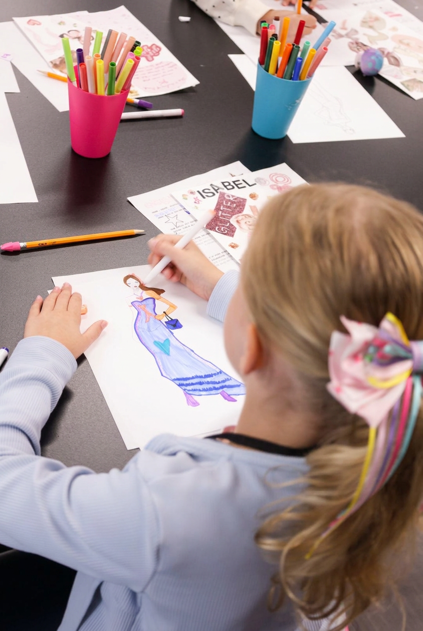 Young designer sketching in the studio